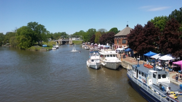 A 2019 view of the Waterford Canal Festival, where an estimated 7,000 people enjoyed two days of beautiful spring weather and celebrated the annual reopening of this vital inland waterway.  Cancelled for two years by the COVID crisis, the Festival is returning this year to bring excitement to the public, and a visual reminder to all that New York State’s Canal System is a vital component of the unique infrastructure of the Empire State.